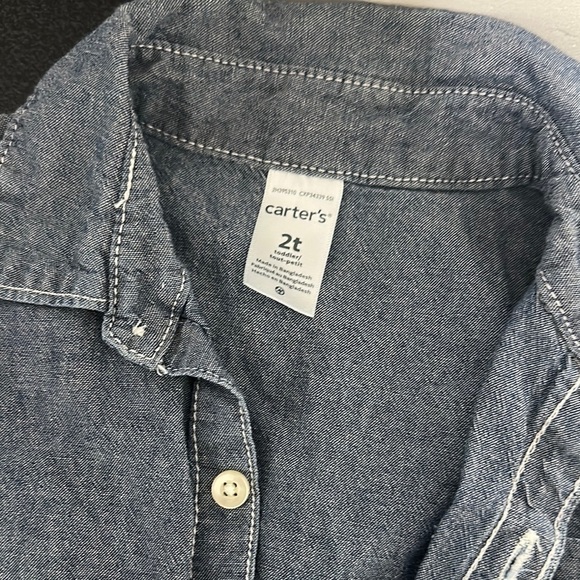 Carter's Blue Button Down Shirt Classic Style - Picture 2 of 2